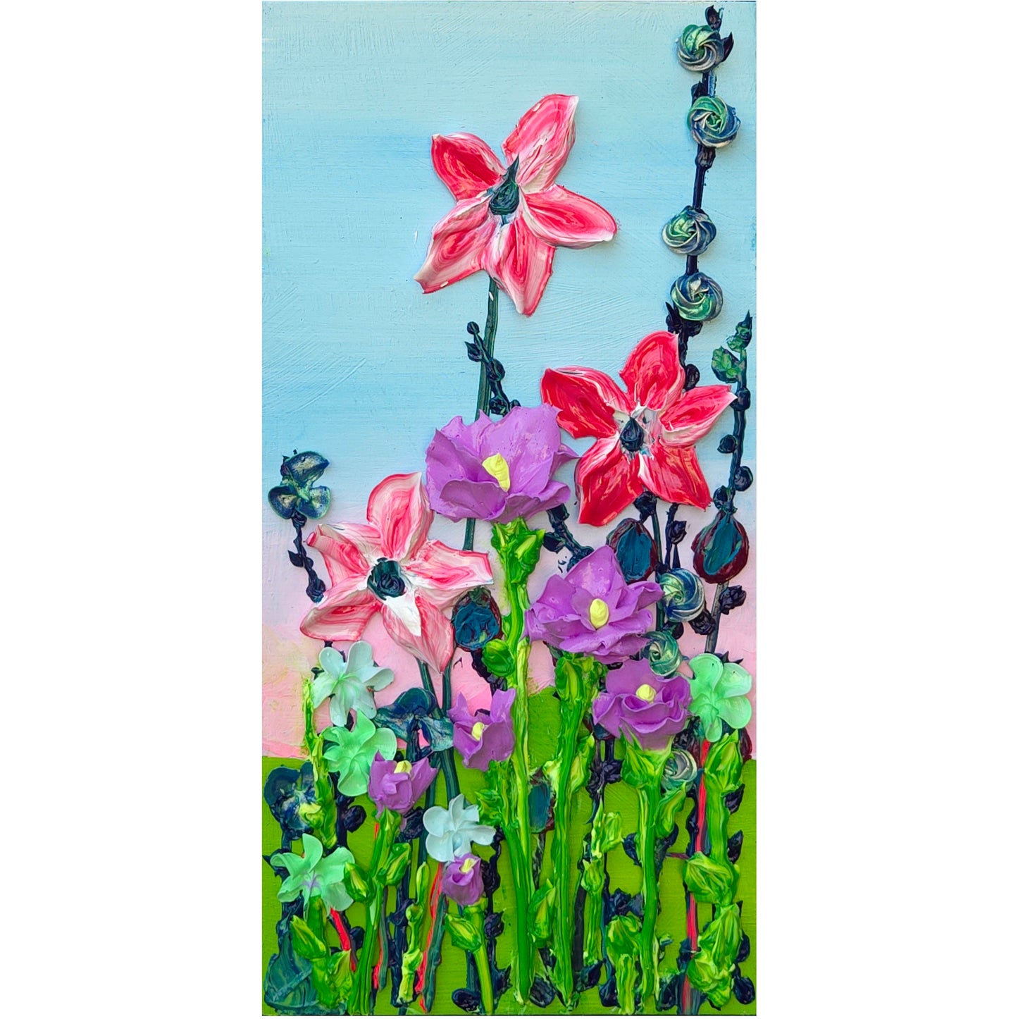 6x12" , acrylic on cradled wood panel