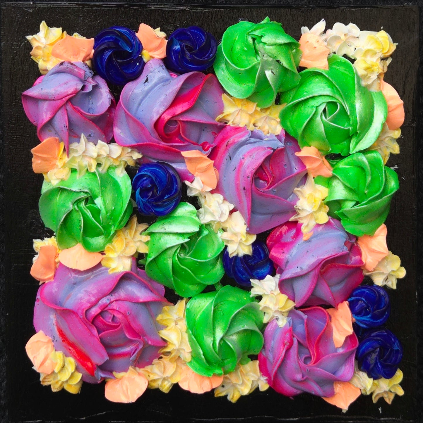 5x5" acrylic on cradled wood panel