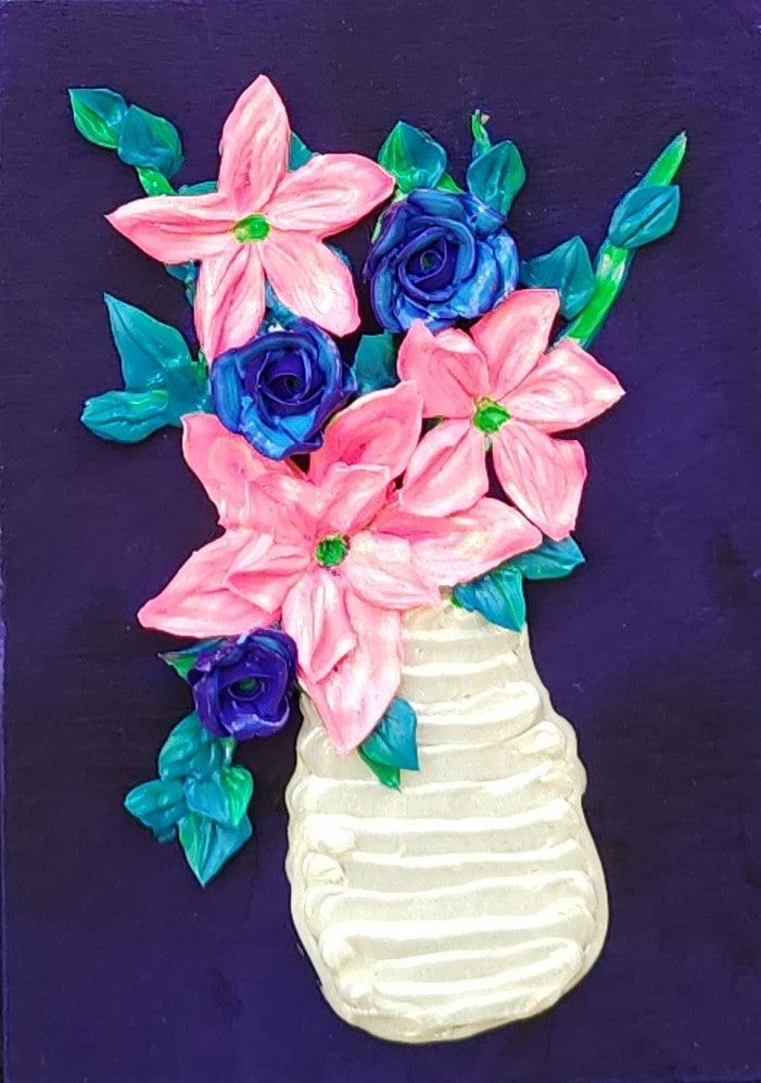 5x7" acrylic on cradled wood panel